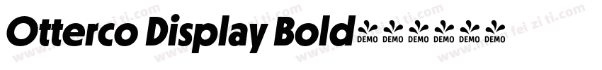 Otterco Display Bold字体转换